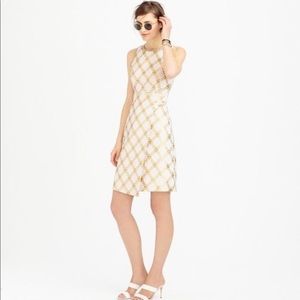 J Crew Collection tweed metallic wrap skirt dress